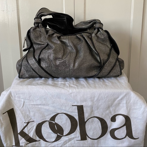 Kooba leather bag Metallic Silver / Black - Picture 2 of 7